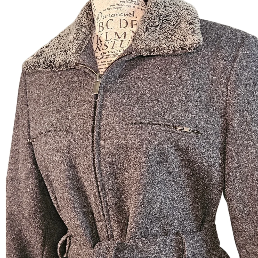 Express Gray Wool Jacket - Picture 5 of 8
